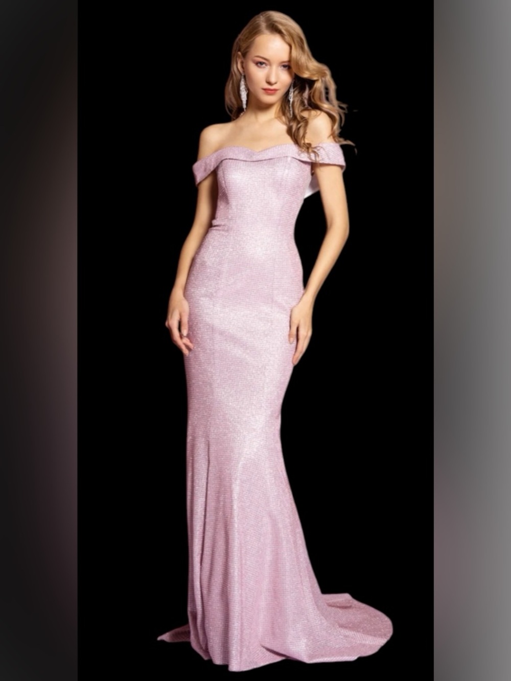 Pink Sequin Gown
